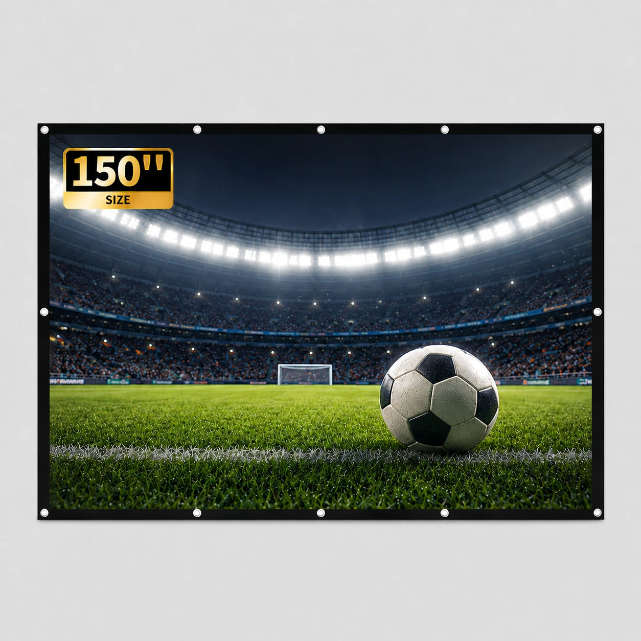 Portable 150-inch 16:9 projection screen for home theater projectors – product photo 5