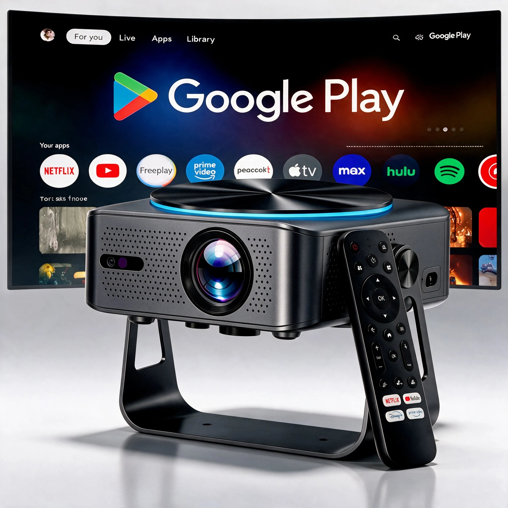 Zoomly Pro Elite native 4K smart projector – product photo 8