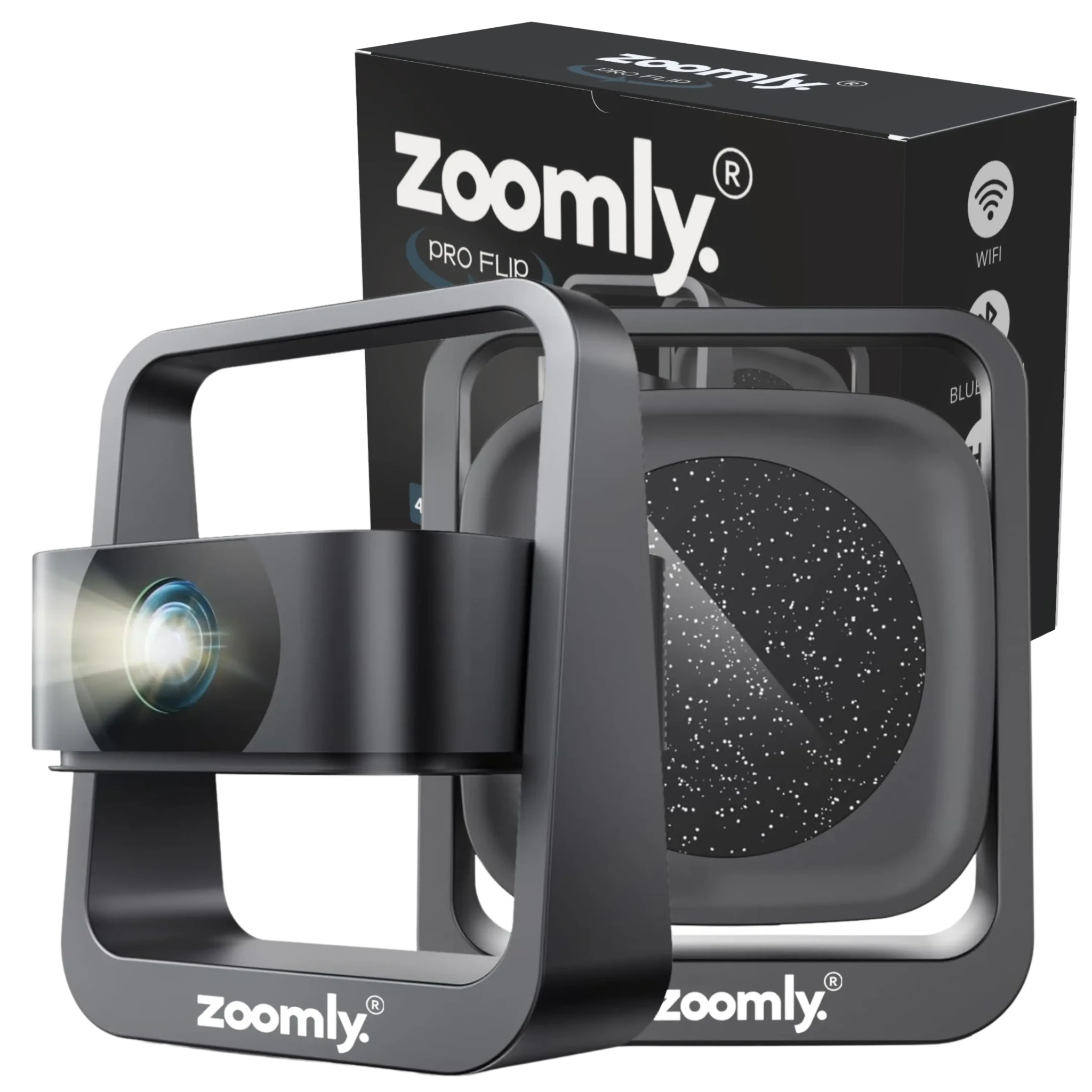 Zoomly Pro Flip - Premium Theater Projector - Zoomly